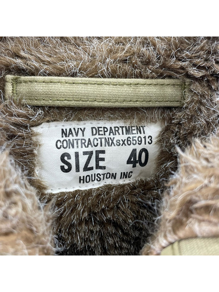 HOUSTON N-1 デッキジャケット 40 オリーブ 5N-1X