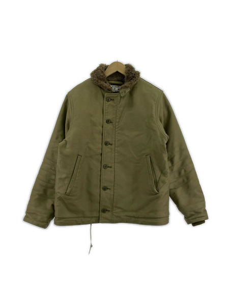 HOUSTON N-1 デッキジャケット 40 オリーブ 5N-1X