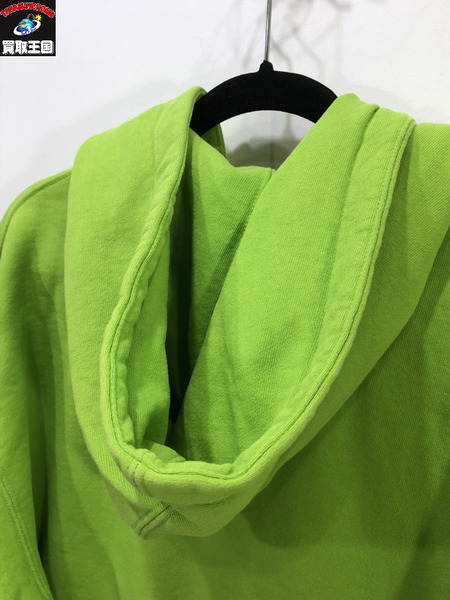 Supreme 24SS Overdyed Small Box Zip Up Hooded SweatShirt/M/黄緑/シュプリーム