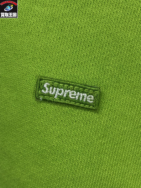 Supreme 24SS Overdyed Small Box Zip Up Hooded SweatShirt/M/黄緑/シュプリーム