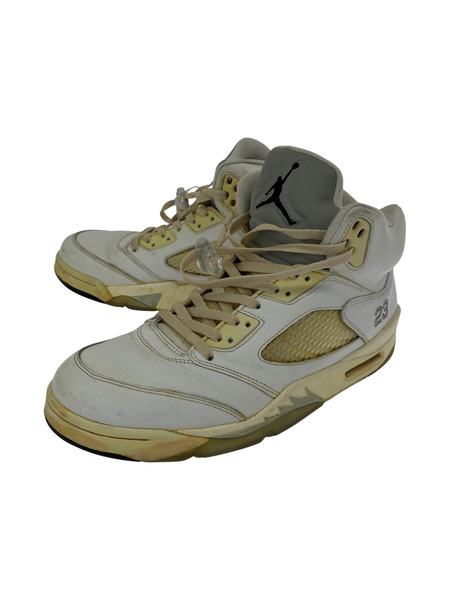 NIKE/Air Jordan 5 Retro/28.5cm/Metallic White/136027-130