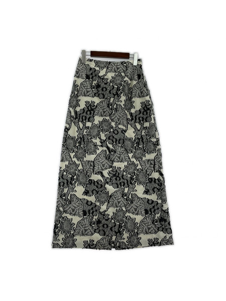 AMERI ロングスカート UND BOTANICAL JACQUARD SKIRT(M)