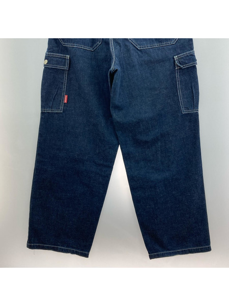 STUSSY デニム・ジーンズ 90s USA製 デニムカーゴパンツ W34