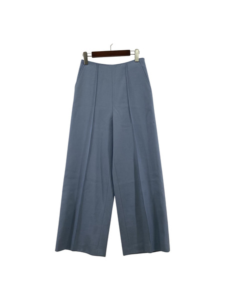 POSTELEGANT WOOL CALZE WIDE TROUSERS ブルー