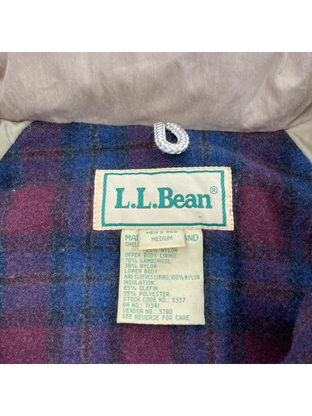 80s~ L.L.Bean ノーイースターコート 裏地ネル ロングコート M-R ベージュ S337