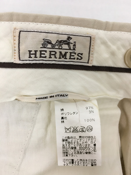 HERMES コットンスラックス ベージュ (40)[値下]