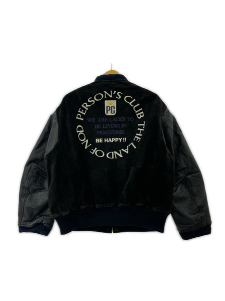 PERSON'S オールレザー スタジャン 黒