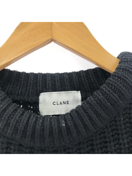 CLANE　ニット・セーター　ブラック　SIZE 1　11106-0981