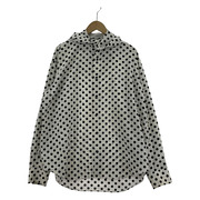 JOHN LAWRENCE SULLIVAN DOT PRINTED HOODED SHIRT