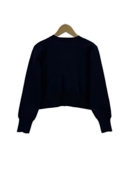 JUSGLITTY カーディガン 7分袖ニット (2) ネイビー