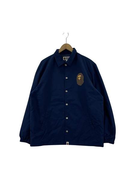 A BATHING APE 猿顔コーチジャケット (L) 紺