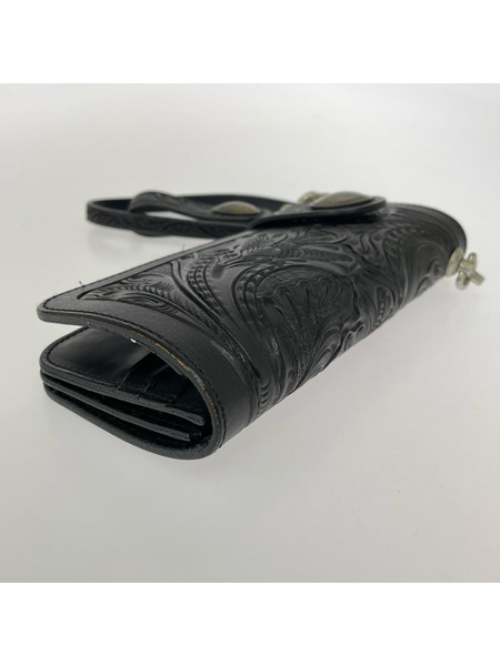 KC'S 長財布 カービングウォレット 黒