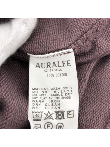 AURALEE SUPER SOFT SWEAT DRAW CODE スウェット チャコールグレー 1[値下]