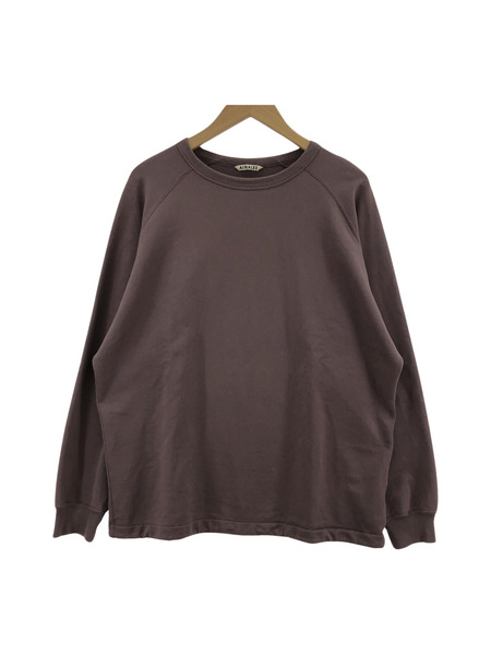 AURALEE SUPER SOFT SWEAT DRAW CODE スウェット チャコールグレー 1[値下]