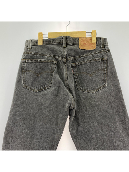 Levi's デニム・ジーンズ 90s USA製 501 先染メ BLK W33