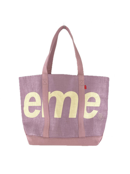 Supreme 20SS Raffia Tote 紫