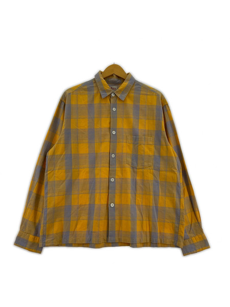 OLD・VINTAGE 長袖シャツ 60s Penney's Check shirts YEL M