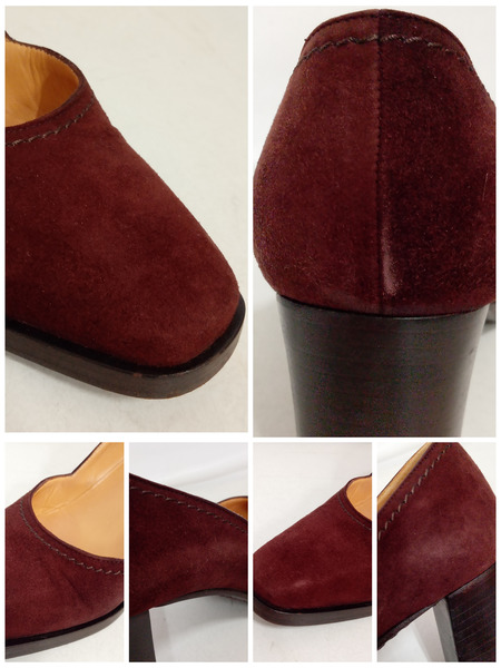 靴 HERMES スウェードパンプス 37[値下]