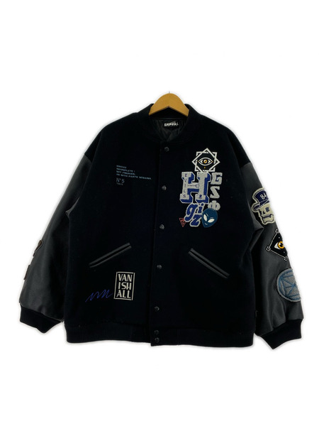 HYSTERIC GLAMOUR×genzai STADIUM JUMPER L ブラック[値下]