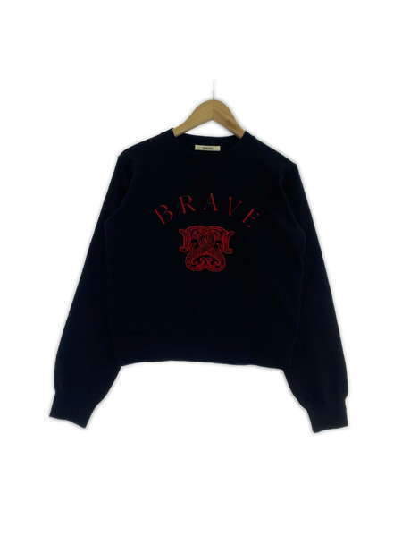 snidel ニット・セーター Sustainableモチーフセーター BLK