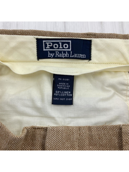 POLO RALPH LAUREN/リネンスラックスパンツ/33