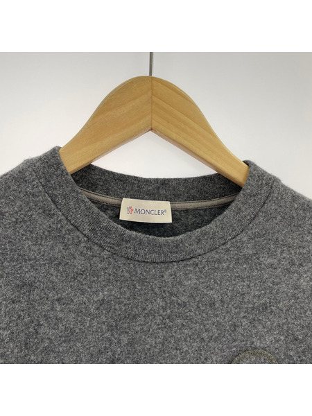 MONCLER スウェット・トレーナー ウール トップス S チャコール
