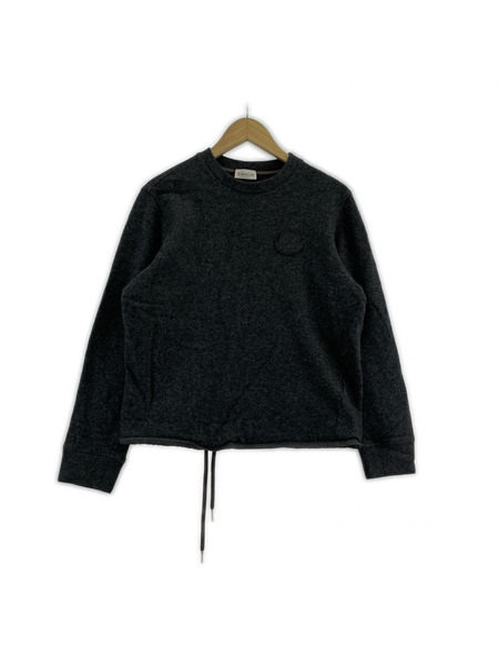 MONCLER スウェット・トレーナー ウール トップス S チャコール