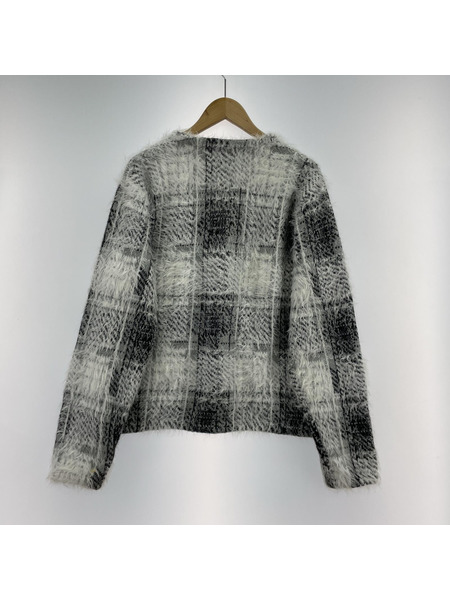 STUSSY HAIRY PLAID CARDIGAN S