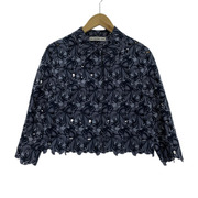 VIVIENNE TAM 長袖シャツ 刺繍クロップドシャツ 0