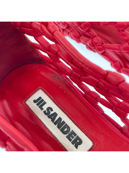 JIL SANDER デコルテバレリーナ ハンドノット フラットシューズ