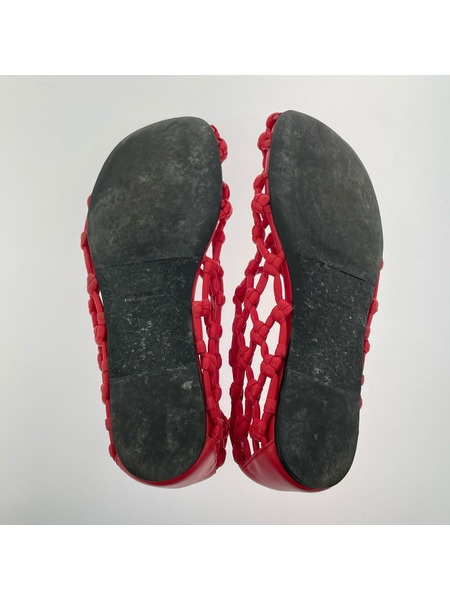 JIL SANDER デコルテバレリーナ ハンドノット フラットシューズ