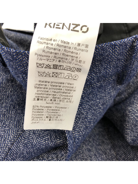KENZO high-rise tailored trousers ネイビー W34[値下]