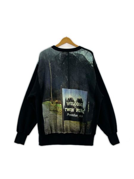 UNDERCOVER×TWIN PEAKS 総柄スウェット 黒 2 24AW