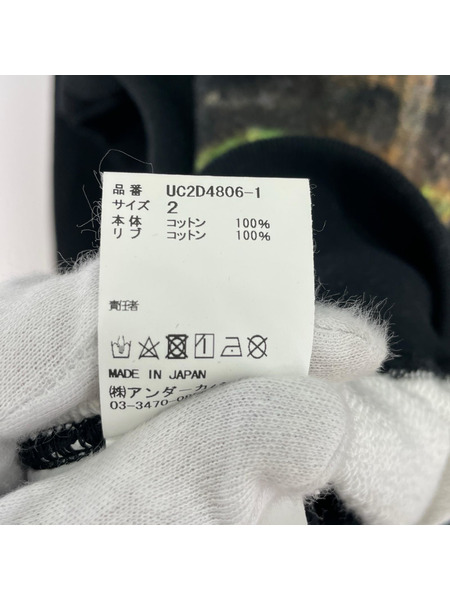 UNDERCOVER×TWIN PEAKS 総柄スウェット 黒 2 24AW