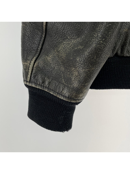 OLD・VINTAGE レザージャケット PAIR SLOPE レザージャケット 本革レザージャケット 黒