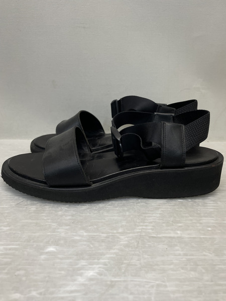 FOOT WORKS  レザー ストラップサンダル 25.5 黒