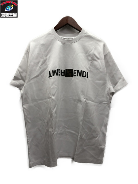 FENDI×fragment design 24SS FY1144 AQJN ロゴプリントTシャツ M