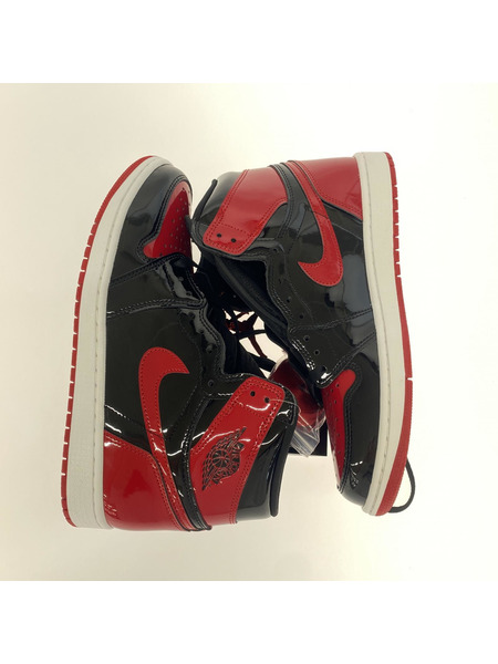 NIKE AIR JORDAN 1 RETRO HIGH PATENT BRED 28.0cm US10