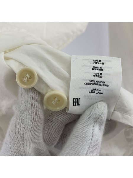 DRIES VAN NOTEN 長袖シャツ バックボタンプルオーバーシャツ S ホワイト[値下]