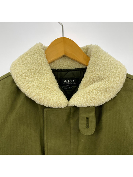 A.P.C. フライトジャケット 24191-1-36071 コットン カーキ
