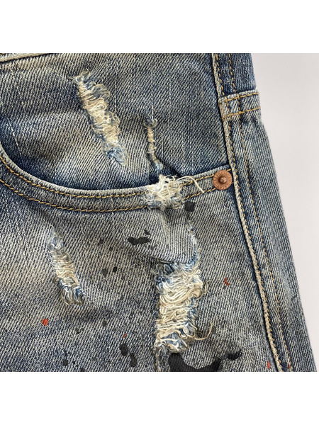 DIESEL D-VIDER ダスティペンキ加工デニムパンツ  009NH (29)[値下]