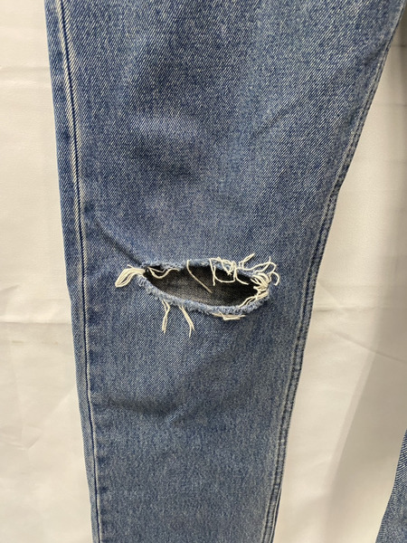  BALENCIAGA　ダメージデニムパンツ インディゴ (31)