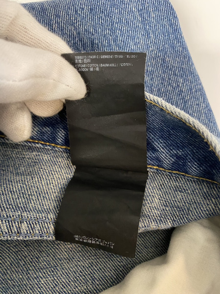  BALENCIAGA　ダメージデニムパンツ インディゴ (31)
