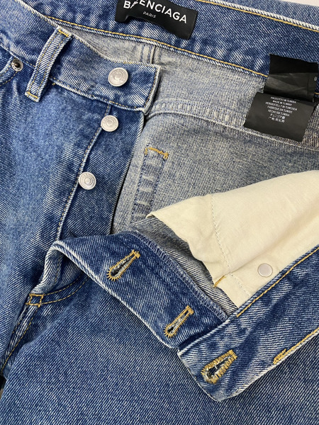  BALENCIAGA　ダメージデニムパンツ インディゴ (31)