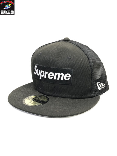 supreme シュプリーム  boxlogo cap black newera帽子