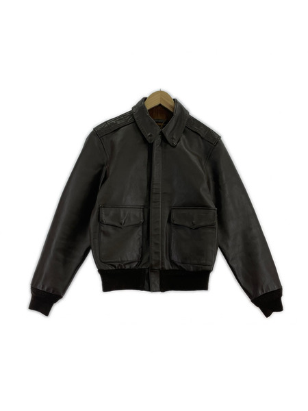 MORGAN PRODUCTIONS レザージャケット A2 フライトジャケット/ブラウン/34