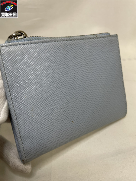 コンパクトウォレット PRADA/サフィアーノ/トライアングルロゴ/1ML050
