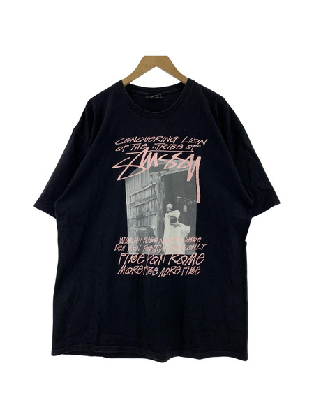 STUSSY Conquering Lion Of The Tribe Tee Tシャツ(XL) ブラック