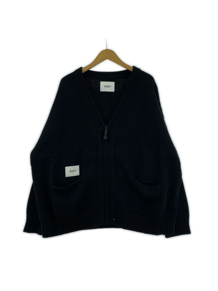 WTAPS カーディガン 黒 03 ジップ