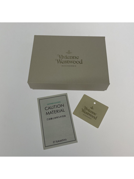 Vivienne Westwood 札入レ・マネークリップ 2面パスケース レザー BRW
